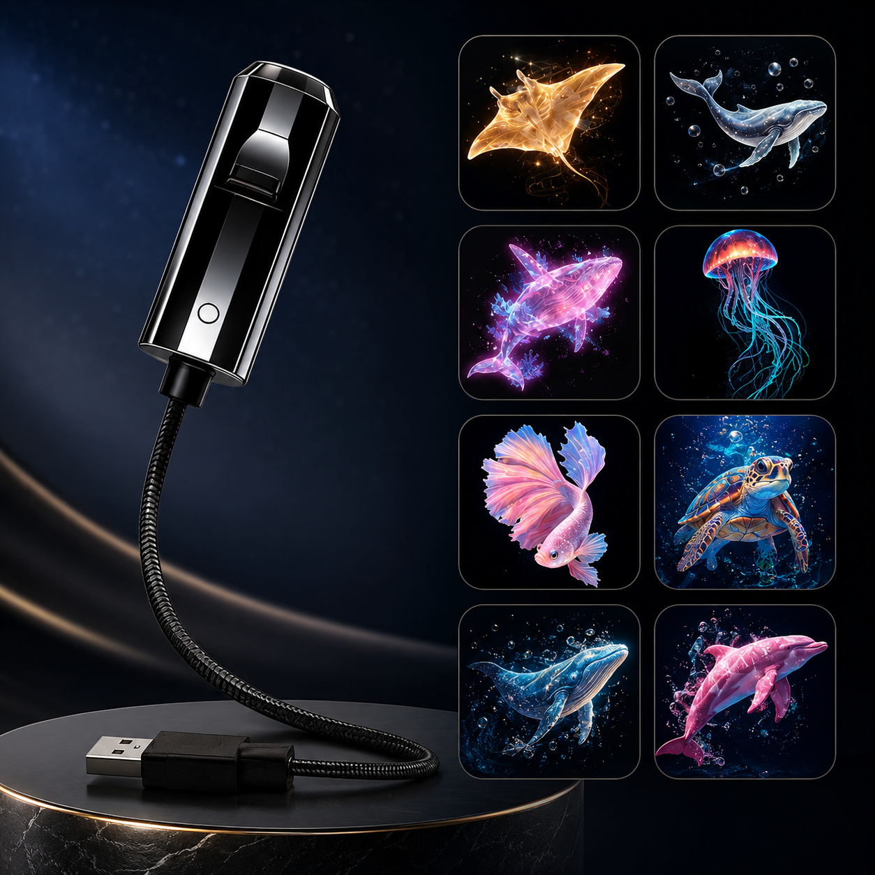 ⏰Last day Promotion 🔥-Night Light Projector - Smart Holographic Star Projector