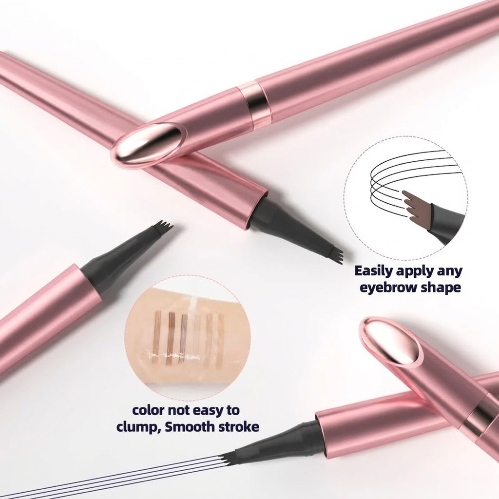 🔥 [ BUY 1 GET 1 FREE ] ✨ 3D Microblading Eyebrow Pencil - Waterproof 4-Prong Tip! (50,000+ Sold)
