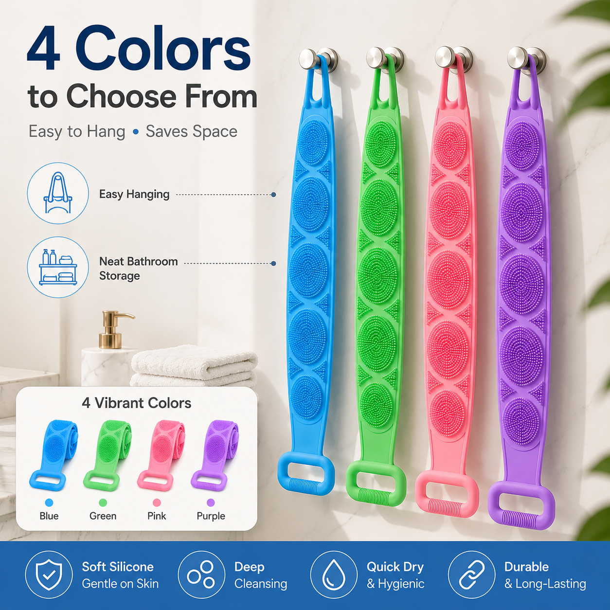 🔥Buy One Get One Free 🎁 Brand New Silicone Back Scrubber