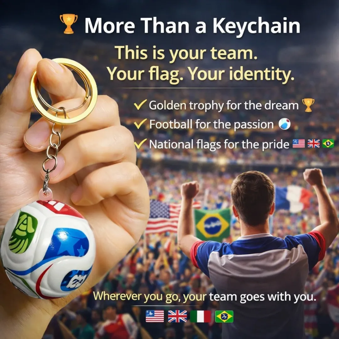2026 World Cup Trophy Keychain