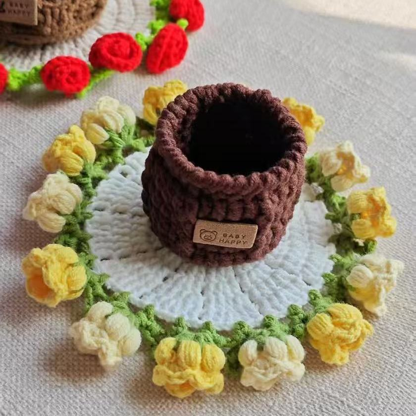 🔥 Buy 1 Get 1 Free 🌹 Woven With Love,Handcrafted Floral Coaster.