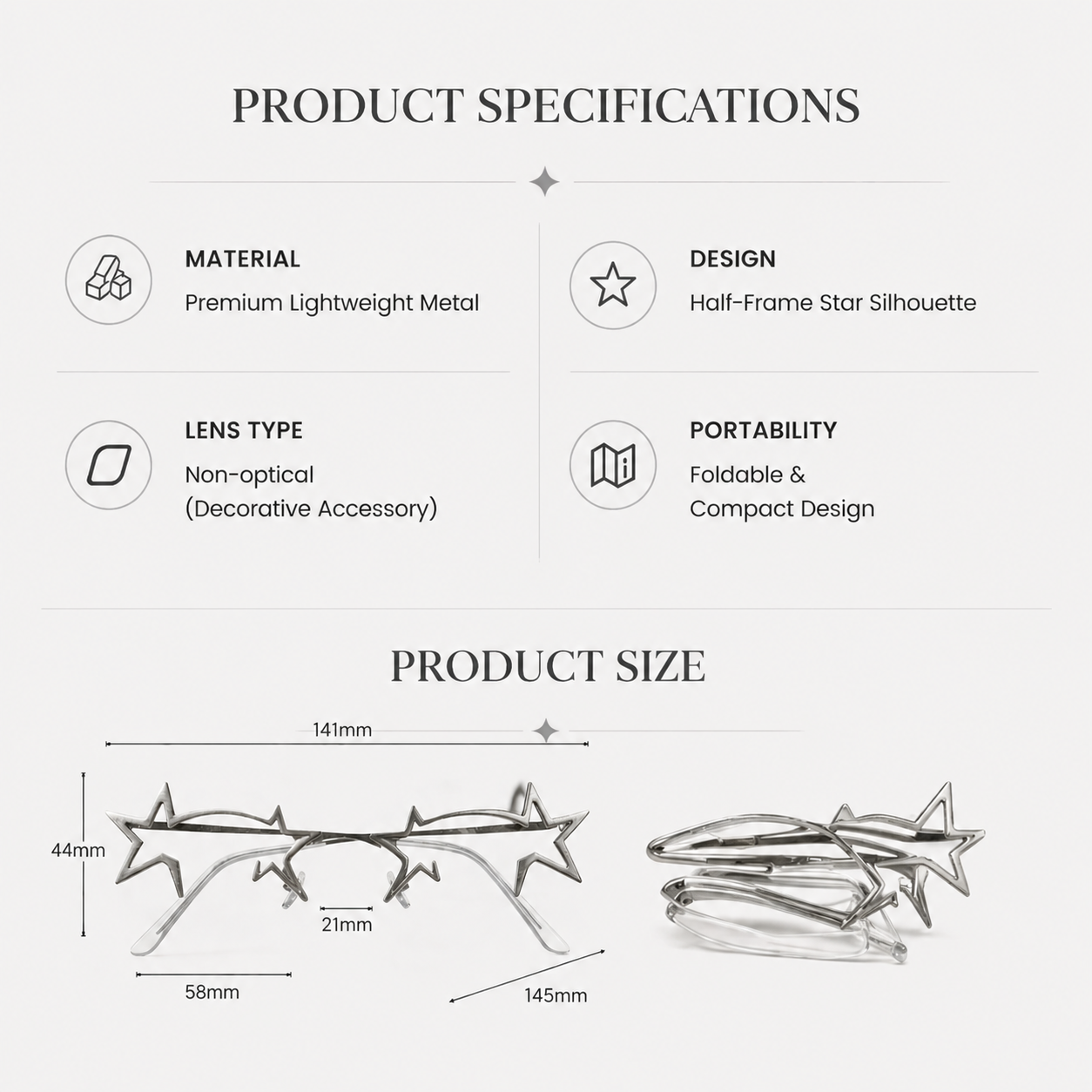 2026 Latest Trend Foldable Fashion Glasses.