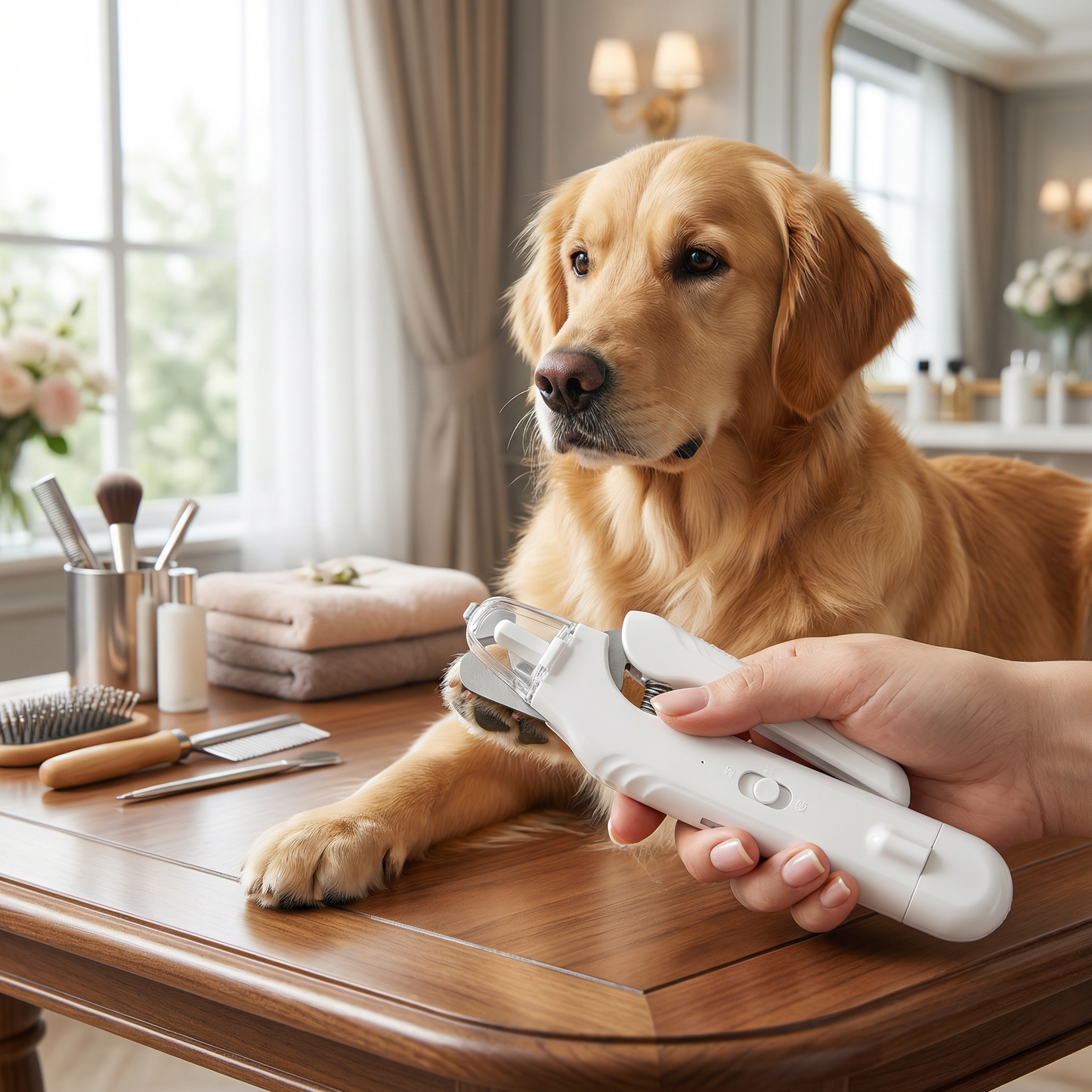 Pro LED Silent Dog Nail Grinder - No Pain, No Stress