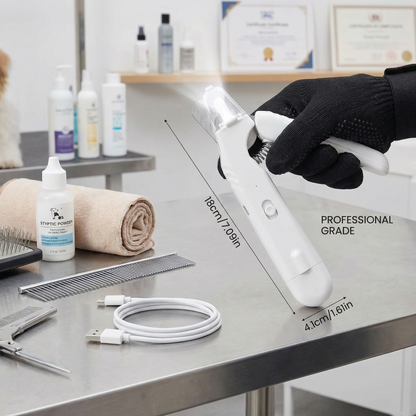 Pro LED Silent Dog Nail Grinder - No Pain, No Stress