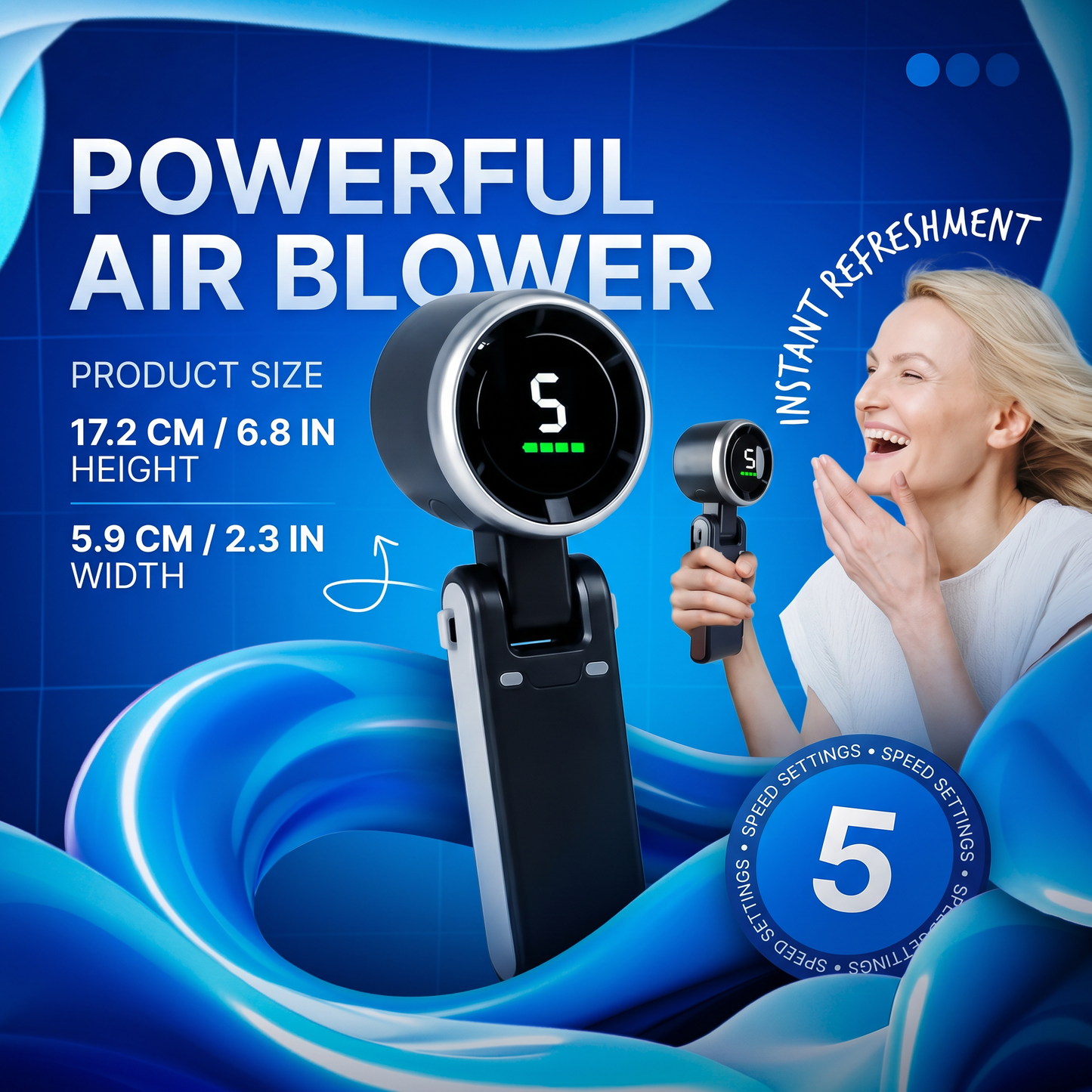 🎁Limited Time Offer: 40% Off🔥Portable Handheld Turbo Fan
