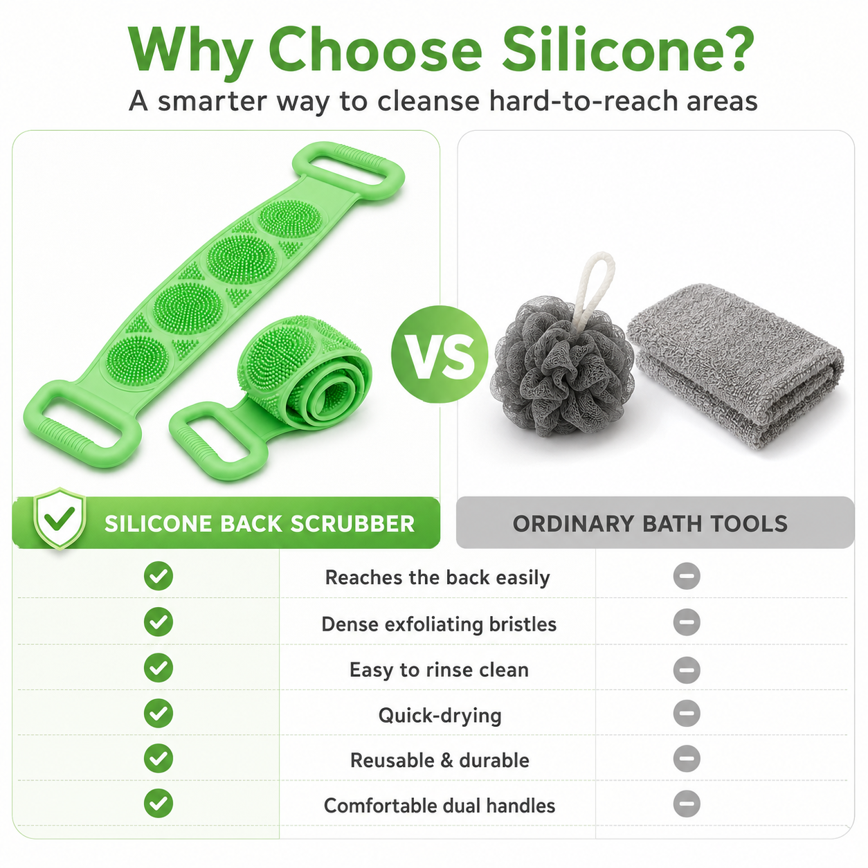 🔥Buy One Get One Free 🎁 Brand New Silicone Back Scrubber