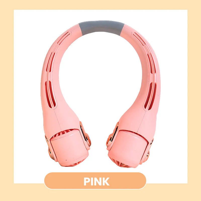 2026 Upgraded Neck Cooling Fan – Ultra-Quiet 360° Adjustable Hands-Free Wearable Fan