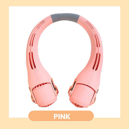 2026 Upgraded Neck Cooling Fan – Ultra-Quiet 360° Adjustable Hands-Free Wearable Fan
