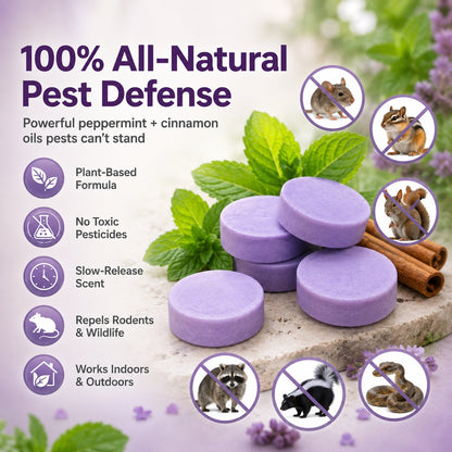 🔥50% Off Limited Time ⏳🔥All-Natural Peppermint & Cinnamon Pest & Rodent Repellent Pucks