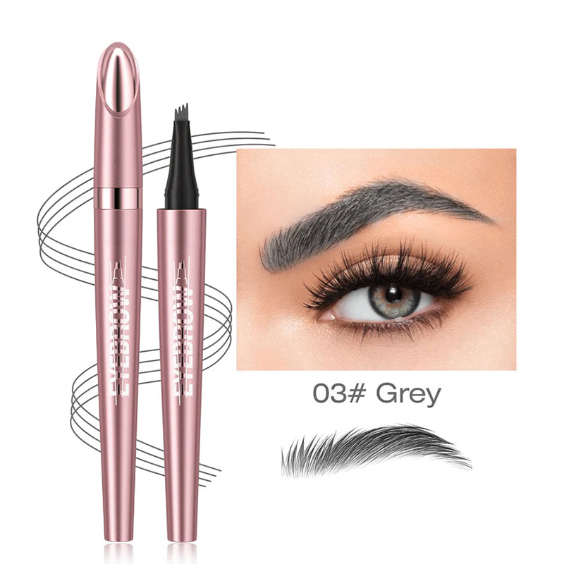 🔥 [ BUY 1 GET 1 FREE ] ✨ 3D Microblading Eyebrow Pencil - Waterproof 4-Prong Tip! (50,000+ Sold)