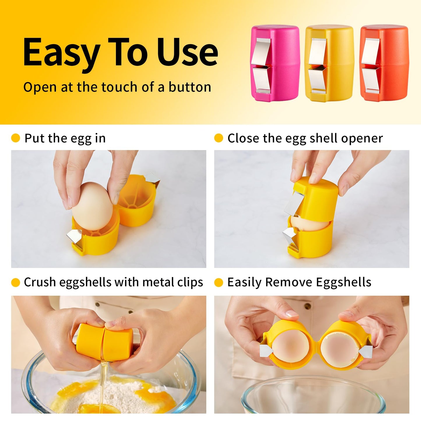 Ultimate Mess-Free Egg Cracker & Separator