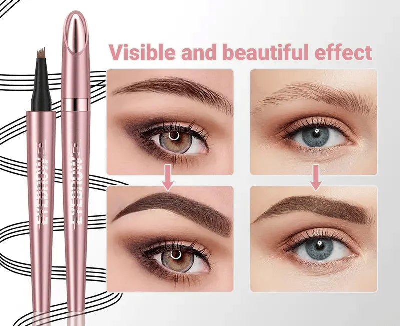 🔥 [ BUY 1 GET 1 FREE ] ✨ 3D Microblading Eyebrow Pencil - Waterproof 4-Prong Tip! (50,000+ Sold)