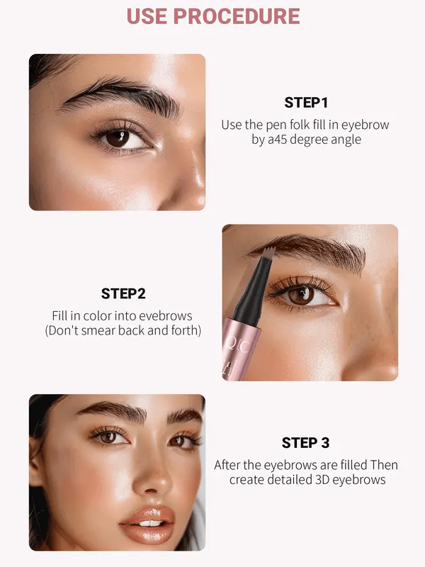 🔥 [ BUY 1 GET 1 FREE ] ✨ 3D Microblading Eyebrow Pencil - Waterproof 4-Prong Tip! (50,000+ Sold)