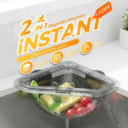 Stop Touching Soggy Scraps: The Ultimate Space-Saving Magnetic Sink Basket