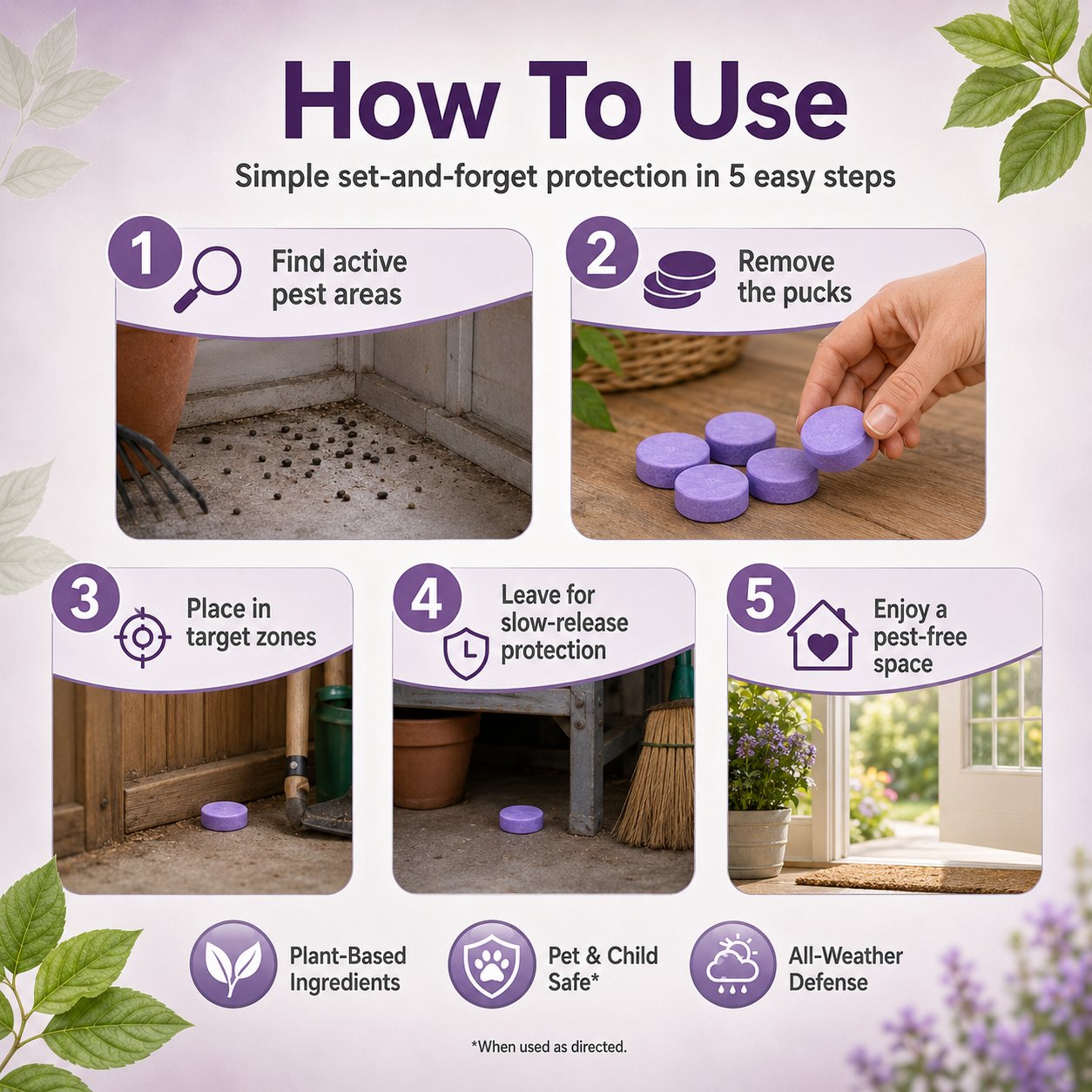 🔥50% Off Limited Time ⏳🔥All-Natural Peppermint & Cinnamon Pest & Rodent Repellent Pucks