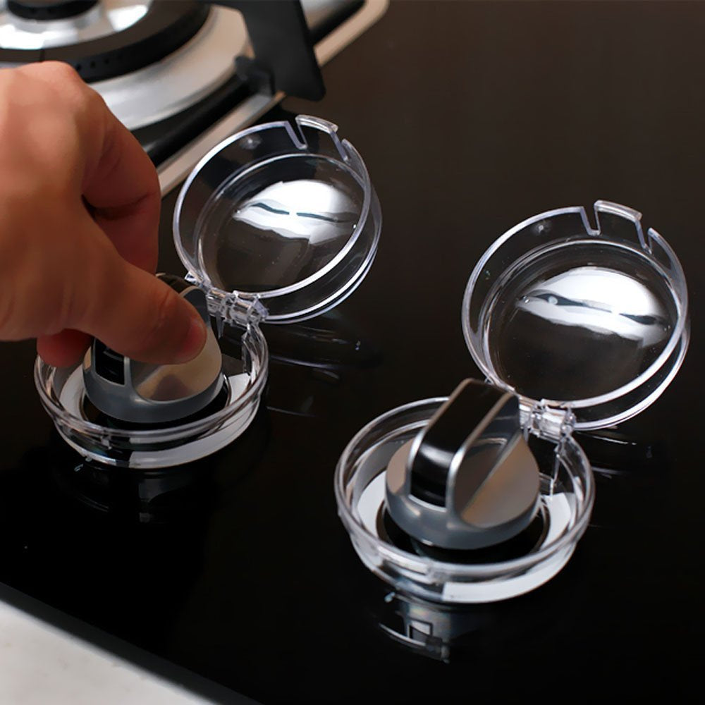 4Pcs Gas Stove Safety Lock Covers