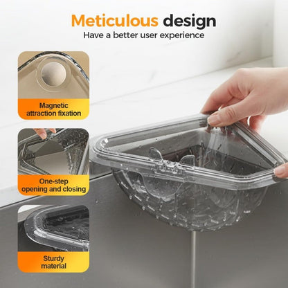 Stop Touching Soggy Scraps: The Ultimate Space-Saving Magnetic Sink Basket