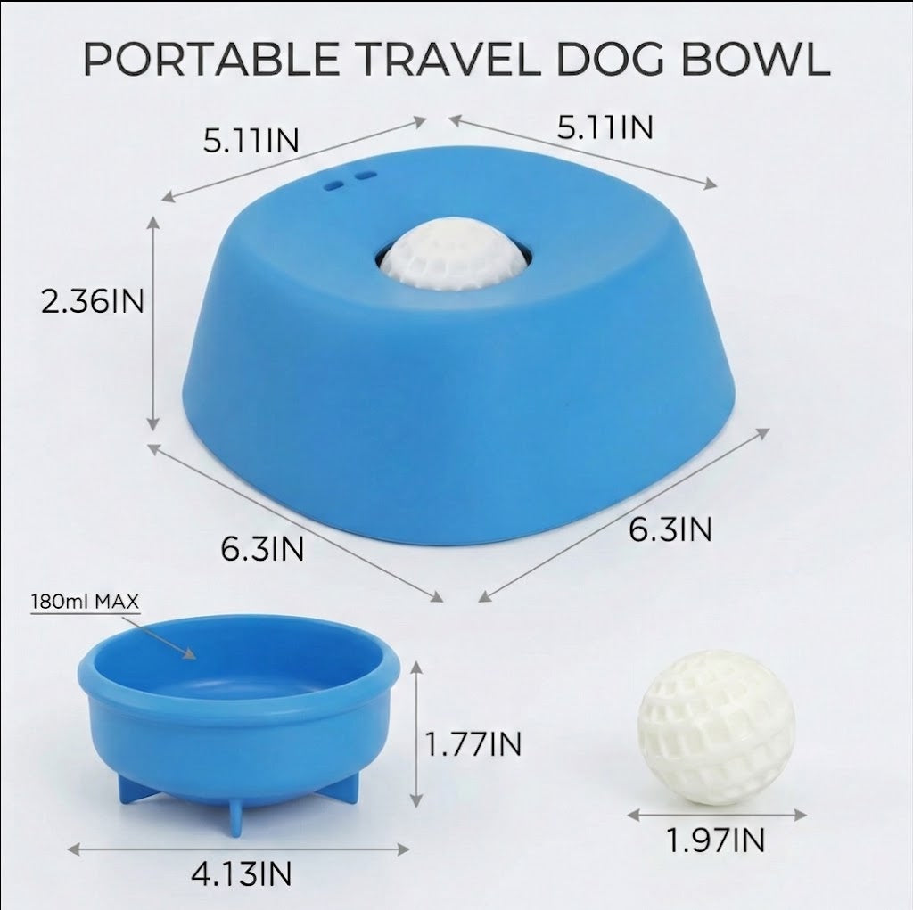 Non-Slip Slow Feeder Dog Bowl