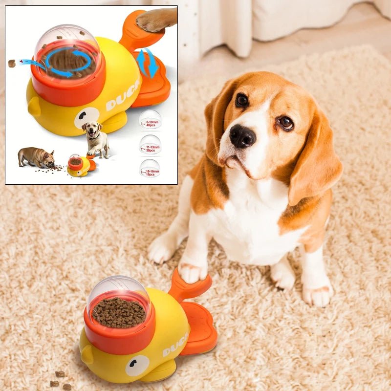 Pawsome Feeder Duck Design Pet Food Dispenser
