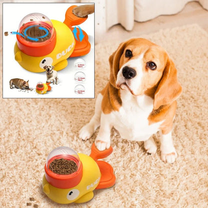Pawsome Feeder Duck Design Pet Food Dispenser