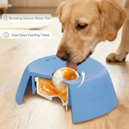Non-Slip Slow Feeder Dog Bowl