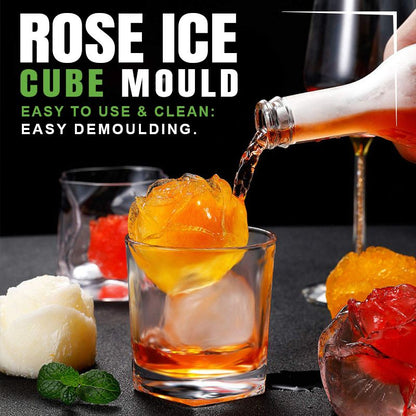 🧊2 Tier Convenient Push-In Ice Cube Mold with Tray Case⚡Free ice scraper included